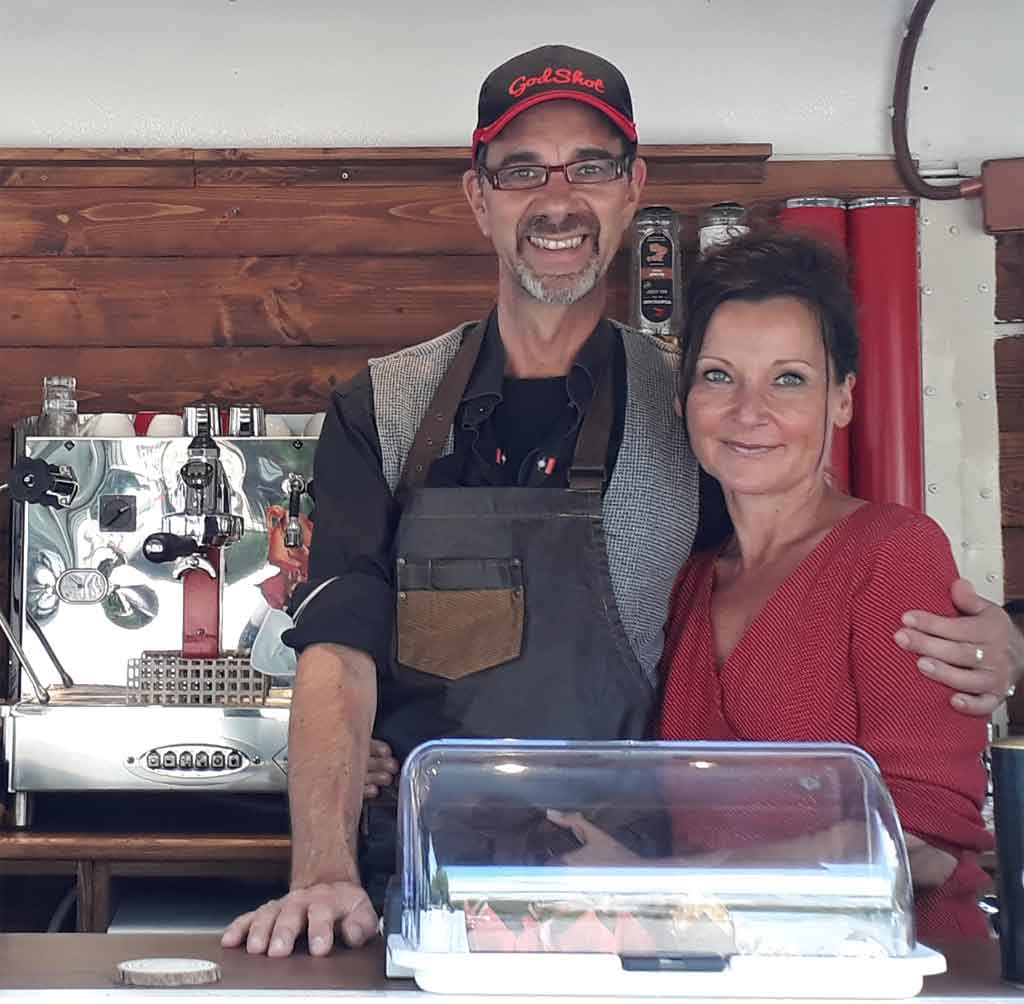Barista Franklin mit Partnerin